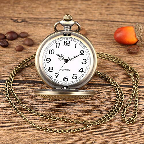 XVCHQIN Reloj de Bolsillo de Cuarzo de Bronce Antiguo, Cadena de Collar con Accesorio de Jaula, Relojes Colgantes, Reloj Steampunk de Half Hunter, Bonitos Regalos, pájaro estéreo B XVCHQIN Reloj de Bolsillo de Cuarzo de Bronce Antiguo, Cadena de Collar con Accesorio de Jaula, Relojes Colgantes, Reloj Steampunk de Half Hunter, Bonitos Regalos, pájaro estéreo B