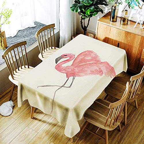 XXDD Mantel 3D Flamingo de Dibujos Animados y Flor Colorida Impresión Digital Cubierta de Mantel Impermeable para niños A3 150x210cm XXDD Mantel 3D Flamingo de Dibujos Animados y Flor Colorida Impresión Digital Cubierta de Mantel Impermeable para niños A3 150x210cm