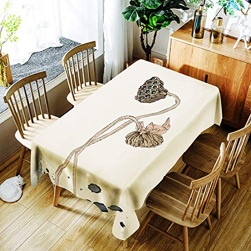 XXDD Manteles de libélula de Loto Chino 3D líneas Coloridas impresión Digital Cubierta de Mantel Impermeable para niños A10 135x160cm XXDD Manteles de libélula de Loto Chino 3D líneas Coloridas impresión Digital Cubierta de Mantel Impermeable para niños A10 135x160cm