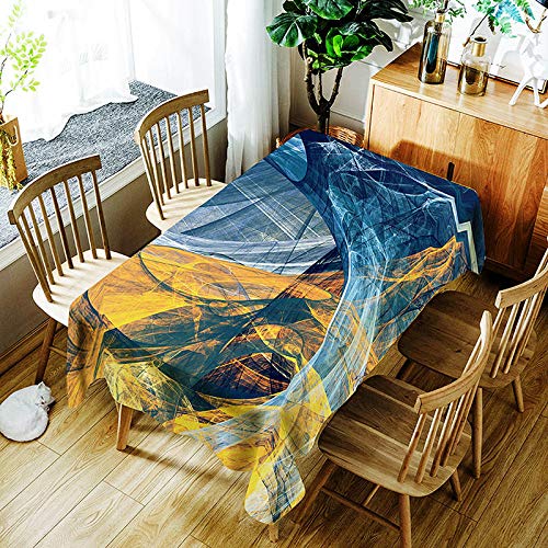 XXDD Manteles de libélula de Loto Chino 3D líneas Coloridas impresión Digital Cubierta de Mantel Impermeable para niños A10 135x160cm XXDD Manteles de libélula de Loto Chino 3D líneas Coloridas impresión Digital Cubierta de Mantel Impermeable para niños A10 135x160cm