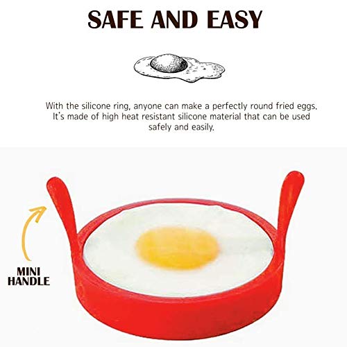XYDZ 8PCS Anillo de Huevo de Silicona, Round Egg Rings Mold Anillos de Silicona Antiadherente Egg Ring Pancake Mold de Huevo Frito Perfectos para Tortitas Resistentes al Calor Moldes (Color) XYDZ 8PCS Anillo de Huevo de Silicona, Round Egg Rings Mold Anillos de Silicona Antiadherente Egg Ring Pancake Mold de Huevo Frito Perfectos para Tortitas Resistentes al Calor Moldes (Color)