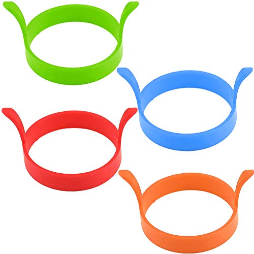 XYDZ 8PCS Anillo de Huevo de Silicona, Round Egg Rings Mold Anillos de Silicona Antiadherente Egg Ring Pancake Mold de Huevo Frito Perfectos para Tortitas Resistentes al Calor Moldes (Color) XYDZ 8PCS Anillo de Huevo de Silicona, Round Egg Rings Mold Anillos de Silicona Antiadherente Egg Ring Pancake Mold de Huevo Frito Perfectos para Tortitas Resistentes al Calor Moldes (Color)