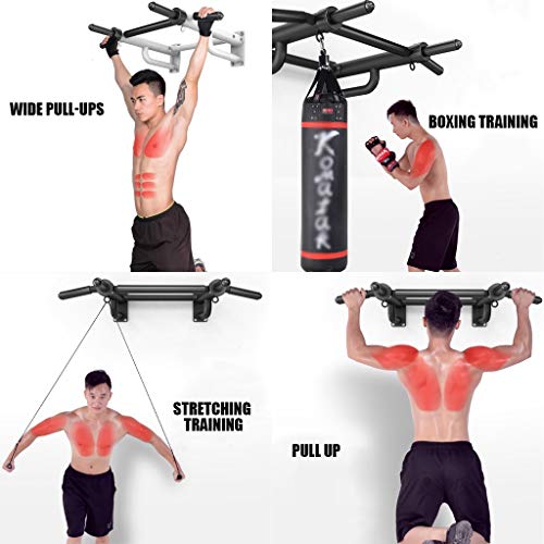 XYF Pull-up Bar Barra De Dominadas De Pared, Barra De Dominadas Casera Multifuncional, Rack Dominadas con Gancho para Bolsa De Arena, Rack Dominadas Pared En Casa, Capacidad De Peso 600 Kg XYF Pull-up Bar Barra De Dominadas De Pared, Barra De Dominadas Casera Multifuncional, Rack Dominadas con Gancho para Bolsa De Arena, Rack Dominadas Pared En Casa, Capacidad De Peso 600 Kg