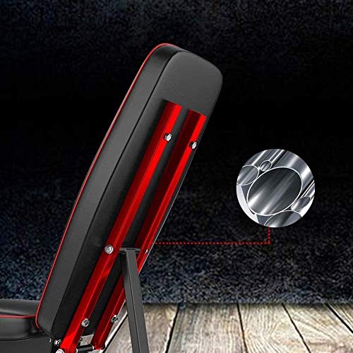 XYLUCKY Banco de Pesas Ajustable, máquina de flexión de piernas con extensión de Pierna sólida, Posiciones Banco de Pesas Ajustable para Entrenamiento de Cuerpo Completo con Bandas de Resistencia XYLUCKY Banco de Pesas Ajustable, máquina de flexión de piernas con extensión de Pierna sólida, Posiciones Banco de Pesas Ajustable para Entrenamiento de Cuerpo Completo con Bandas de Resistencia