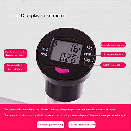 XYLUCKY Paso A Paso con Tablero AB Twister, Monitor LCD, Banda De Resistencia Máquina De Escalera Plegable para Uso Doméstico Silencioso Y Compacto, 135 Kg De Capacidad,Azul XYLUCKY Paso A Paso con Tablero AB Twister, Monitor LCD, Banda De Resistencia Máquina De Escalera Plegable para Uso Doméstico Silencioso Y Compacto, 135 Kg De Capacidad,Azul