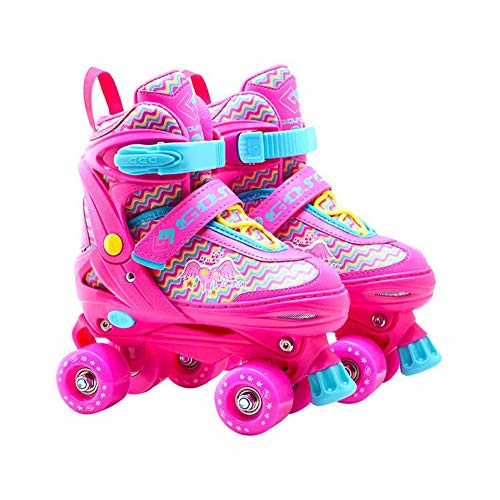 XYW Doodle Design Patines De Ruedas Ajustables para Niñas Y Niños,Divertido para Niñas Y Niños,Rosado,S XYW Doodle Design Patines De Ruedas Ajustables para Niñas Y Niños,Divertido para Niñas Y Niños,Rosado,S