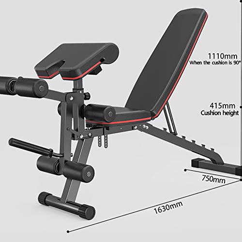 XYZCUP Banco de Pesas Plegable Multifuncional Banco Abdominales Abdominales, Banco de Peso Entrenamiento de bíceps en Press de banca Inclinado,Adecuado para familias, Unidades, gimnasios. XYZCUP Banco de Pesas Plegable Multifuncional Banco Abdominales Abdominales, Banco de Peso Entrenamiento de bíceps en Press de banca Inclinado,Adecuado para familias, Unidades, gimnasios.
