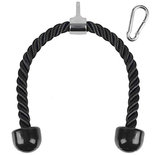 XYZDOUBLE Triceps Cuerda Bíceps Cuerda Cable De La Cuerda De TríCeps para Multi Gym Nylon Manijas Antideslizantes - Dorsal, Biceps, Triceps, Gimnasio o Hogar-Negro 69cm XYZDOUBLE Triceps Cuerda Bíceps Cuerda Cable De La Cuerda De TríCeps para Multi Gym Nylon Manijas Antideslizantes - Dorsal, Biceps, Triceps, Gimnasio o Hogar-Negro 69cm