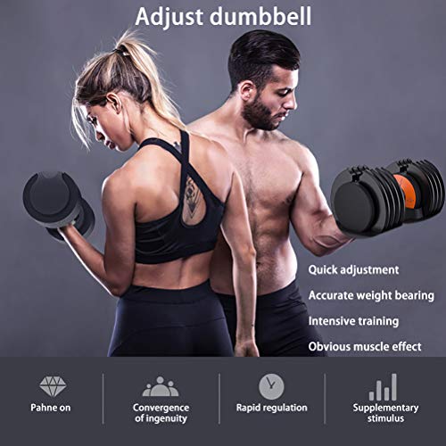 XYZLEO Mancuernas Hombres Mujer Mancuernas Ajustables Inteligente Aptitud Dumbells AutomáTico 10 Engranajes 1S RáPido Pesas AnticorrosióN Mancuernas