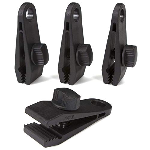 XZANTE 4 Piezas Clips De Lona - Tarea Pesada?A Prueba De Viento ApretóN De Abrazadera del Toldo - Clips De Tienda Accesorio para Camping, Lonas, Caravana, Tela De Sombra De JardíN, Negro XZANTE 4 Piezas Clips De Lona - Tarea Pesada?A Prueba De Viento ApretóN De Abrazadera del Toldo - Clips De Tienda Accesorio para Camping, Lonas, Caravana, Tela De Sombra De JardíN, Negro