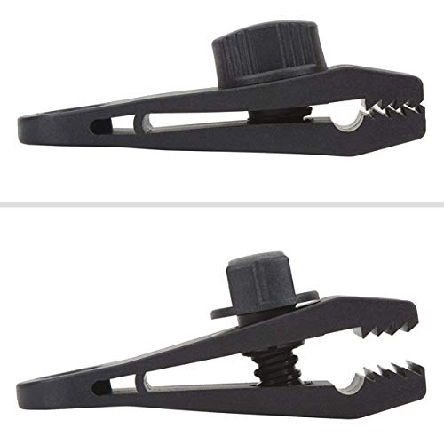 XZANTE 4 Piezas Clips De Lona - Tarea Pesada?A Prueba De Viento ApretóN De Abrazadera del Toldo - Clips De Tienda Accesorio para Camping, Lonas, Caravana, Tela De Sombra De JardíN, Negro XZANTE 4 Piezas Clips De Lona - Tarea Pesada?A Prueba De Viento ApretóN De Abrazadera del Toldo - Clips De Tienda Accesorio para Camping, Lonas, Caravana, Tela De Sombra De JardíN, Negro