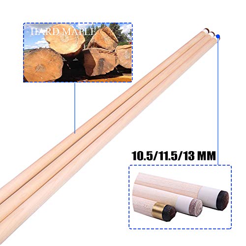 XZYY Palos De Billar-Tacos De Billar Profesional 147cm/58“ Consejo De Arce Cue,18-20 Oz,con Junta De Acero,Transmisión Estable,1/2 Americano Hardwood Split Pool Cue Pole (Rosa)