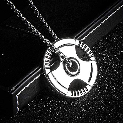 Y-longhair Accesorios personalizados, los collares, los hombres de peso Placa Barra mancuernas de cadena pendiente pesas físico culturismo Cross Fit Gym Ejercicio collar, , plata con cadena Collares Y-longhair Accesorios personalizados, los collares, los hombres de peso Placa Barra mancuernas de cadena pendiente pesas físico culturismo Cross Fit Gym Ejercicio collar, , plata con cadena Collares