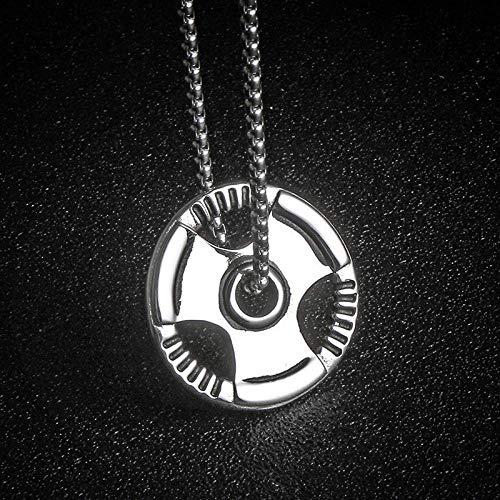 Y-longhair Accesorios personalizados, los collares, los hombres de peso Placa Barra mancuernas de cadena pendiente pesas físico culturismo Cross Fit Gym Ejercicio collar, , plata con cadena Collares Y-longhair Accesorios personalizados, los collares, los hombres de peso Placa Barra mancuernas de cadena pendiente pesas físico culturismo Cross Fit Gym Ejercicio collar, , plata con cadena Collares