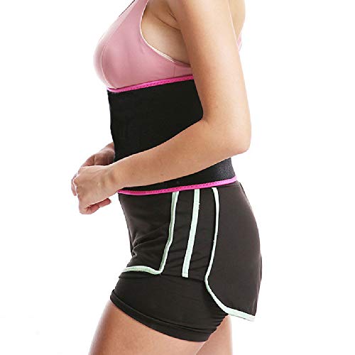 Y-Nut Faja Reductora Mujer y Hombre,Faja Adelgazante,Faja para Gimnasio de Neopreno, Cinturón Lumbar Abdominal para Sudar y Hacer Deporte,Fitness y Proteger los lumbares(Rosado)