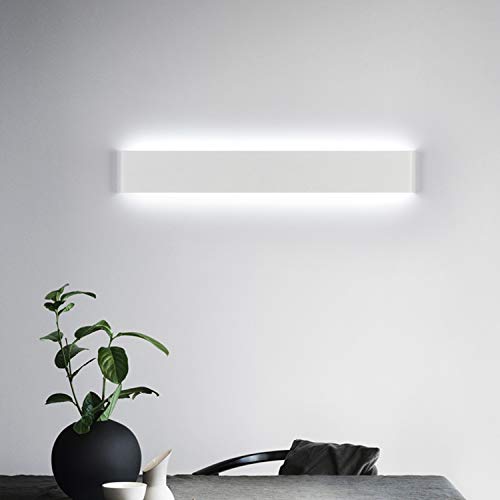 Yafido Aplique Pared Interior LED 60CM Lámpara de pared Moderna 20W Blanco Frío 6000K perfecto para Salon Dormitorio Sala Pasillo Escalera