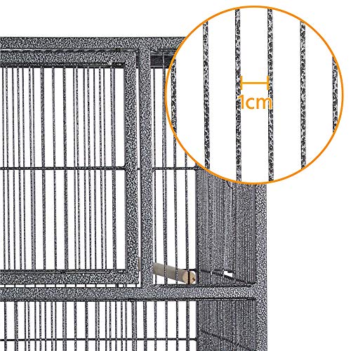 Yaheetech Jaula Cría para Pájaros Canarios Periquitos Jaula Grande con Soporte Ruedas Yaheetech Jaula Cría para Pájaros Canarios Periquitos Jaula Grande con Soporte Ruedas