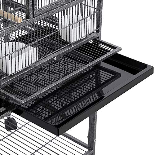 Yaheetech Jaula Cría para Pájaros Canarios Periquitos Jaula Grande con Soporte Ruedas Yaheetech Jaula Cría para Pájaros Canarios Periquitos Jaula Grande con Soporte Ruedas