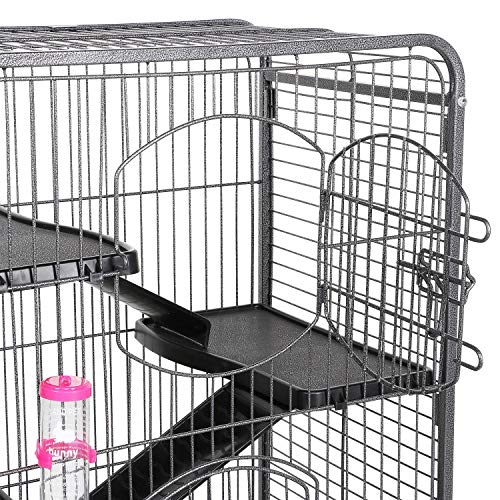 Yaheetech Jaula para Chinchilla Jaulas de 3 Pisos para Hurón Conejo Enano 64x43x131cmcon Ruedas Yaheetech Jaula para Chinchilla Jaulas de 3 Pisos para Hurón Conejo Enano 64x43x131cmcon Ruedas