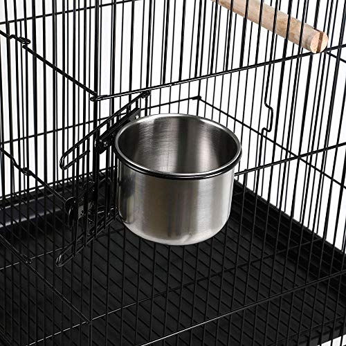 Yaheetech Jaula para Pájaros Jaula con Ruedas Soporte Comedero 59 x 59 x 145 cm Yaheetech Jaula para Pájaros Jaula con Ruedas Soporte Comedero 59 x 59 x 145 cm