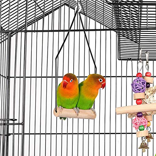 Yaheetech Jaula para Pájaros Jaula con Soporte Ruedas para Canarios Jaula Mascota 46 x 35 x 158,5 cm Yaheetech Jaula para Pájaros Jaula con Soporte Ruedas para Canarios Jaula Mascota 46 x 35 x 158,5 cm