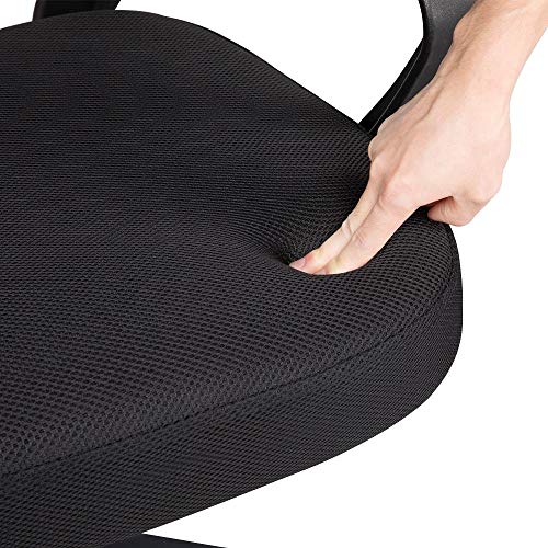 Yaheetech Silla de Oficina Silla Escritorio Ergonómica Silla Giratoria con Respaldo Altura Ajustable con Ruedas