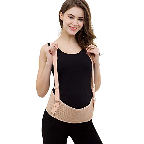 YAMAXUN Cinturón De Maternidad - con Correas De Hombro Arnés De Embarazo Ajustable Soporte De Estómago para Embarazadas Negro, Banda De Soporte De Vientre Prenatal Ligera Y Transpirable YAMAXUN Cinturón De Maternidad - con Correas De Hombro Arnés De Embarazo Ajustable Soporte De Estómago para Embarazadas Negro, Banda De Soporte De Vientre Prenatal Ligera Y Transpirable