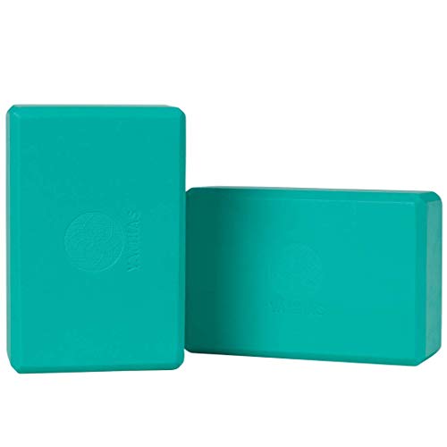 Yamkas Bloque de Yoga | 1 o 2 Piezas | Yoga Block Espuma Eva | Bloques para Ejercicio y Pilates | Ladrillo Yoga | Turquesa Yamkas Bloque de Yoga | 1 o 2 Piezas | Yoga Block Espuma Eva | Bloques para Ejercicio y Pilates | Ladrillo Yoga | Turquesa