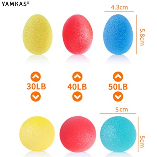 Yamkas Pelota Antiestres | Bola Anti Estres Adultos | Pelotas, Bolas Rehabilitacion | Stress Ball para Ejercicio Mano y Dedos Yamkas Pelota Antiestres | Bola Anti Estres Adultos | Pelotas, Bolas Rehabilitacion | Stress Ball para Ejercicio Mano y Dedos