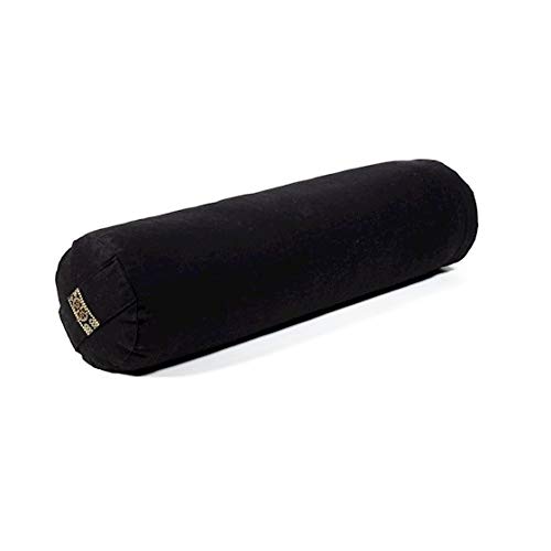 Yamkas Yoga Bolster (Black, 40 x 12Ø)