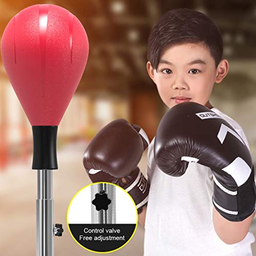 YAN QING SHOP Reacción Velocidad □□ Bola de Entrenamiento del Boxeo Objetivo del hogar Vent descompresión Vaso Adulto Niños Equipo de la Aptitud (Color : Rojo)