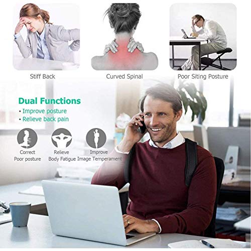 YanFan Corrector de Postura Soporte Ajustable para fracturas de Espalda Hombres/Mujeres Espalda Clavícula Columna Vertebral Corrección de Hombro Brace Correa de cinturón YanFan Corrector de Postura Soporte Ajustable para fracturas de Espalda Hombres/Mujeres Espalda Clavícula Columna Vertebral Corrección de Hombro Brace Correa de cinturón