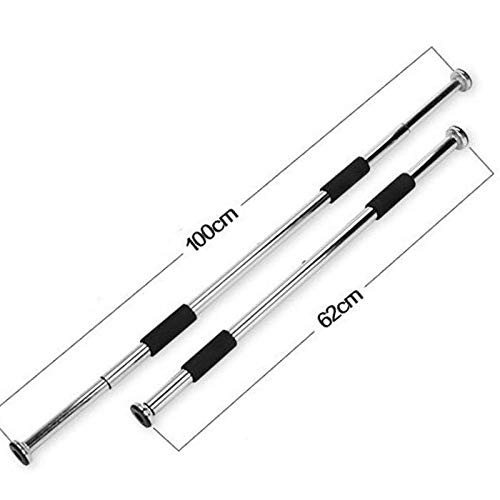 YANFENG - Barra de dominadas, ajustable de 62 a 100 cm, barra de dominadas, para puerta, entrenamiento para hombre YANFENG - Barra de dominadas, ajustable de 62 a 100 cm, barra de dominadas, para puerta, entrenamiento para hombre