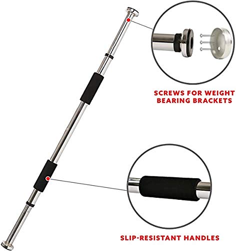 YANFENG - Barra de dominadas, ajustable de 62 a 100 cm, barra de dominadas, para puerta, entrenamiento para hombre YANFENG - Barra de dominadas, ajustable de 62 a 100 cm, barra de dominadas, para puerta, entrenamiento para hombre