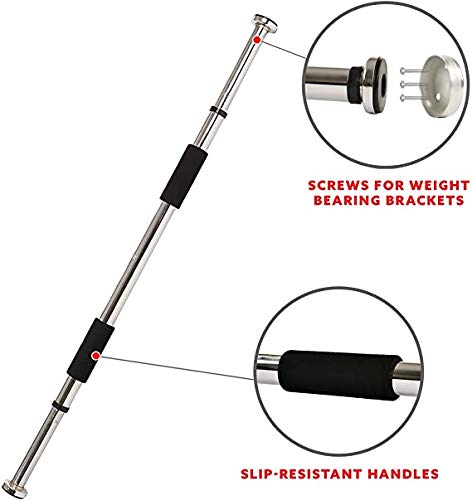 YANFENG - Barra de dominadas, ajustable de 62 a 100 cm, barra de dominadas, para puerta, entrenamiento para hombre