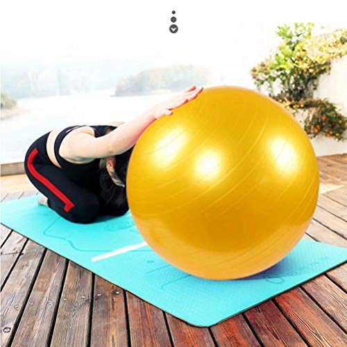 YANGHUI Pelota de Yoga Exercícios Yoga Pilates Embarazo Parto preparación，amarillo-58cm
