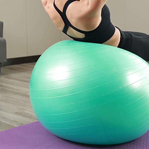 YANGJUNXI - Pelota de ejercicio para embarazo, antiráfagas y antideslizante, con bomba rápida, accesorios de gimnasio, pelotas de ejercicio, bolas de nacimiento con bola de bomba, color verde, 103 cm