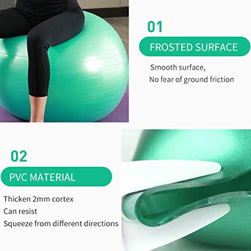 YANGJUNXI - Pelota de ejercicio para embarazo, antiráfagas y antideslizante, con bomba rápida, accesorios de gimnasio, pelotas de ejercicio, bolas de nacimiento con bola de bomba, color verde, 103 cm YANGJUNXI - Pelota de ejercicio para embarazo, antiráfagas y antideslizante, con bomba rápida, accesorios de gimnasio, pelotas de ejercicio, bolas de nacimiento con bola de bomba, color verde, 103 cm