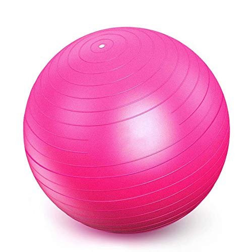 YANGJUNXI - Pelota de ejercicio para embarazo, antiráfagas y antideslizante, con bomba rápida, accesorios para gimnasio, pelotas de ejercicio, bolas de nacimiento, con bola de bomba, color rosa, 42 cm
