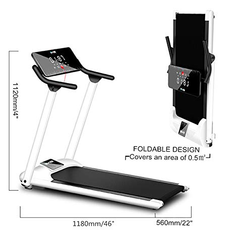 Yangyang Caminadora Eléctrica Plegable Cinta de Correr Múltiples Funciones de la Pantalla Fitness Equipment HD Silencio 1-10KM/H Diferente Velocidad de Carrera Amplia Correr Plataforma