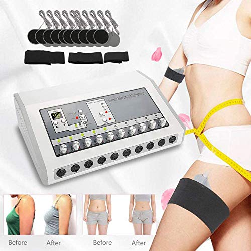 Yangyang TENS EMS Electroestimulador Eléctrico Adelgazar Belleza Productos Legumbres Masaje para Muscular Relajarse Dolor Alivio Pecho Masajeador Nerver Estimulador Acupuntura Terapia Cara Levantar