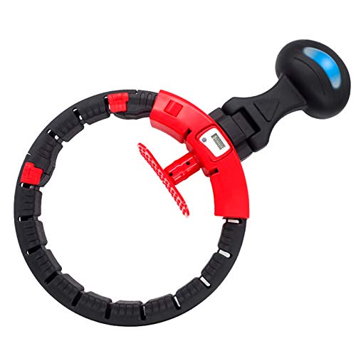 Yannn 360 ° Massage Fitness Ring Hula Hoop, The Bodybuilding Circle Adelgazante Círculo Cuenta Inteligente, Instalación portátil y Desmontable