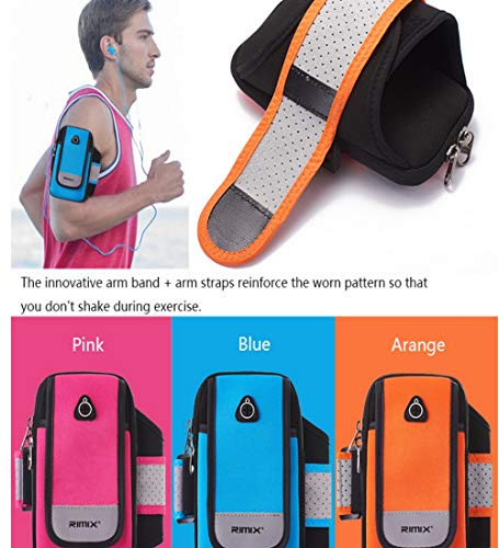 Yanshan Taihang Paquete de 2 Hombres y Mujeres Funcionamiento al Aire Libre Funcionamiento Bolsa de Brazo motorizada Equipo de Funcionamiento Bolsa de teléfono móvil Gimnasio Brazo (Color : Orange)