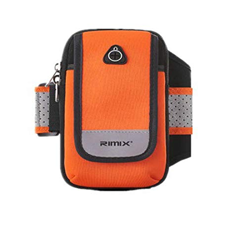 Yanshan Taihang Paquete de 2 Hombres y Mujeres Funcionamiento al Aire Libre Funcionamiento Bolsa de Brazo motorizada Equipo de Funcionamiento Bolsa de teléfono móvil Gimnasio Brazo (Color : Orange)