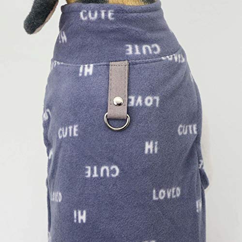 YAODHAOD - Chaleco de forro polar para perros pequeños y niñas con anillo de correa para perro de tamaño mediano y perro chihuahua Bulldog francés Pug (XXL, azul) YAODHAOD - Chaleco de forro polar para perros pequeños y niñas con anillo de correa para perro de tamaño mediano y perro chihuahua Bulldog francés Pug (XXL, azul)