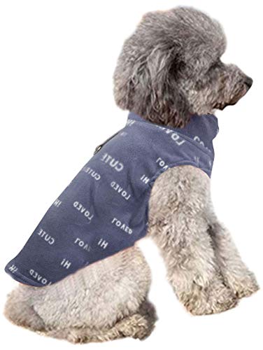 YAODHAOD - Chaleco de forro polar para perros pequeños y niñas con anillo de correa para perro de tamaño mediano y perro chihuahua Bulldog francés Pug (XXL, azul) YAODHAOD - Chaleco de forro polar para perros pequeños y niñas con anillo de correa para perro de tamaño mediano y perro chihuahua Bulldog francés Pug (XXL, azul)