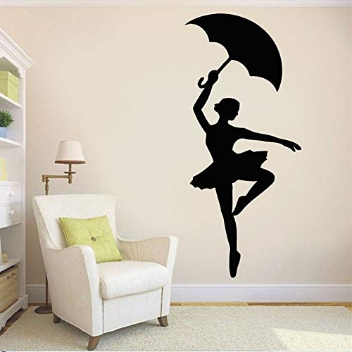 yaonuli Bailarina Silueta Etiqueta de la Pared Vinilo Pegatina Ballet Escuela Danza Estudio decoración 63x142 cm yaonuli Bailarina Silueta Etiqueta de la Pared Vinilo Pegatina Ballet Escuela Danza Estudio decoración 63x142 cm