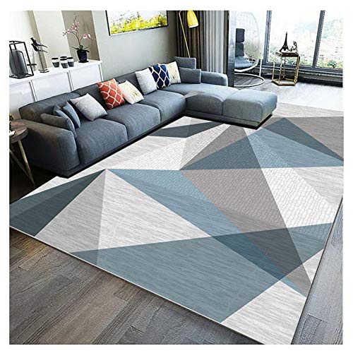 YAOTT Alfombra De Salón Moderna Patrón De Diseño De Velour para salón Dormitorio baño sofá Silla cojín geométrico 03 80 * 120cm