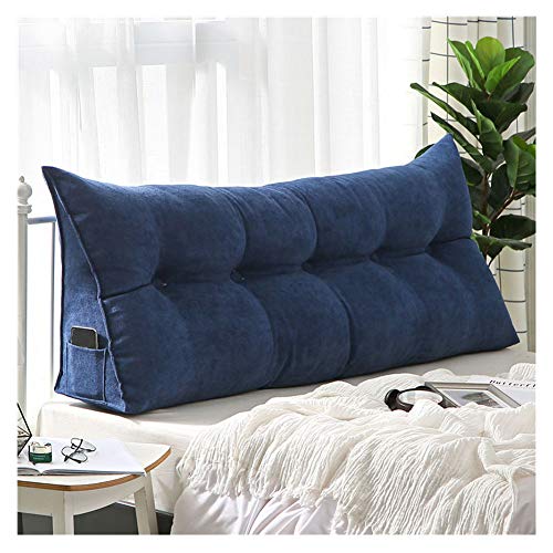 YAOTT Simple y Moderno Cojín Triangular de cuña para Respaldo cabecera Almohada Larga Tatami Cojines de Respaldo de Lectura Soporte Lumbar para Cama Individual,Doble Azul2 120 * 50cm YAOTT Simple y Moderno Cojín Triangular de cuña para Respaldo cabecera Almohada Larga Tatami Cojines de Respaldo de Lectura Soporte Lumbar para Cama Individual,Doble Azul2 120 * 50cm