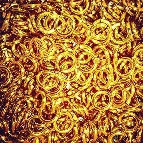 YapitHome 1170 Piezas Dorado Anillos de Salto y 40 Piezas cierres para pulseras, Cierres de Langosta con Anillas Abiertas para Hacer Joyas de Bricolaje 4mm 5mm 6mm 7mm 8mm 9mm